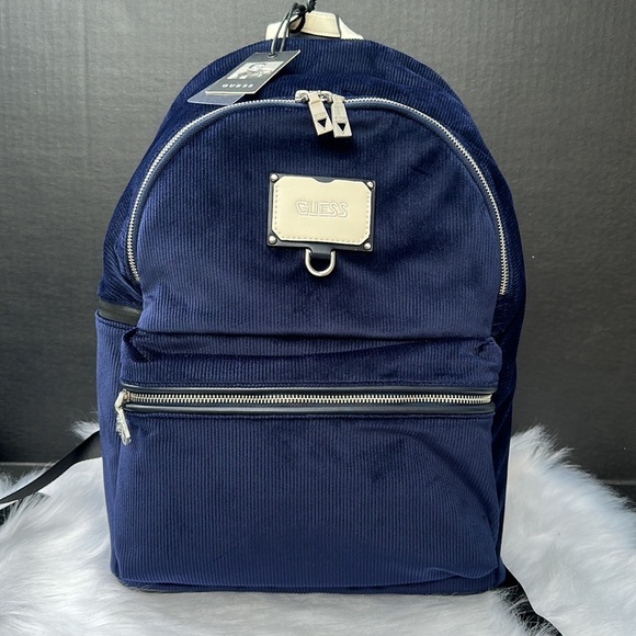 New GUESS Quarto Corduroy Backpack - Picture 1 of 7